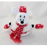 Peluche Minnie DISNEYLAND PARIS Snowman Navidad 18 cm 