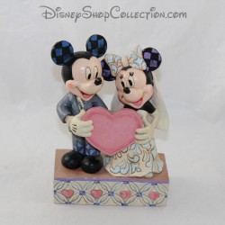 Figur Jim Shore Mickey und Minnie DISNEY Traditionen Two Souls, One Heart Hochzeit Harz 19 cm