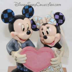 Figura Jim Shore Mickey y Minnie DISNEY TRADITIONS Dos Almas, Un Corazón De la Boda 19 cm