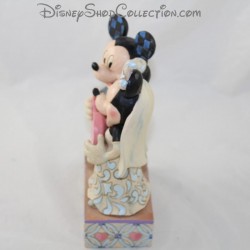 Figurine Jim Shore Mickey et Minnie DISNEY TRADITIONS Two Souls, One Heart Mariage résine 19 cm