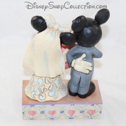 Figurine Jim Shore Mickey et Minnie DISNEY TRADITIONS Two Souls, One Heart Mariage résine 19 cm