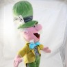Peluche le Hatter loco DISNEY STORE Alice en el país de las maravillas verde sombrero 52 cm