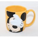Mug relief Mickey Mouse DISNEY STORE yellow cache cache 10 cm
