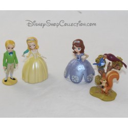 Lot of 4 figurines DISNEY STORE Princess Sofia pvc 7 cm