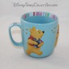 Mug embossed Winnie the CUB DISNEY STORE 3D ceramic blue cup 10 cm
