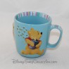 Mug embossed Winnie the CUB DISNEY STORE 3D ceramic blue cup 10 cm