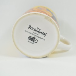 Mug Pocahontas DISNEY coppa di ceramica gialla John Smith 8 cm