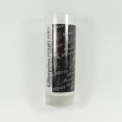 Vidrio superior Mickey DISNEYLAND RESORT PARIS blanco y negro 17 cm