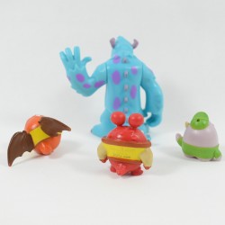 Monster Figures and DISNEY PIXAR Company batch of 4 playset figurines
