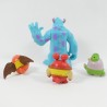 Figurines Monstres et compagnie DISNEY PIXAR lot de 4 figurines playset