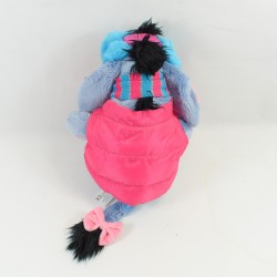 Peluche Bourriquet DISNEY STORE winter coat pink hides ears NEUF 24 cm