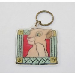 Porte clés lionne Nala DISNEY Le roi lion carré vintage plastique