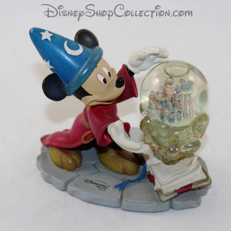 Snow globe Mickey DISNEYLAND PARIS Fantasia the apprentice wizard figure snowball 13 cm