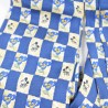 Cravate Mickey Mouse DISNEYLAND PARIS bleu beige fleur homme 100% soie