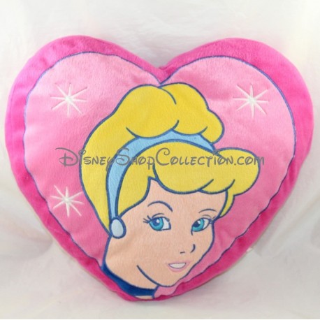 Cojín en forma de corazón DISNEY Cenicienta rosa 38 cm - DisneyShop...