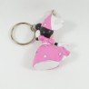 Schlüsselanhänger Minnie DISNEY figurine prinzessin mittelalterliche rosa strass pvc 8 cm
