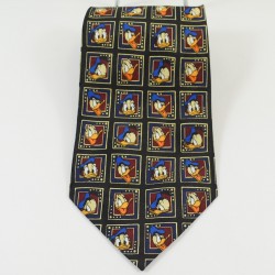 Donald DISNEYLAND PARIS men's blue 100% silk tie