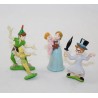 Ensemble de mini figurines Peter Pan DISNEY lot de 4 Wendy  John Michel ...