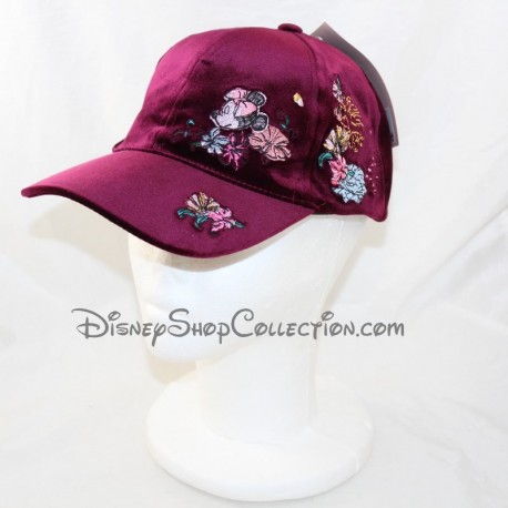 DISNEYLAND PARIS Minnie Parisienne Burgundy adult-sized Disney velvet cap