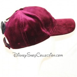 DISNEYLAND PARIS Minnie Parisienne Burgundy adult-sized Disney velvet cap
