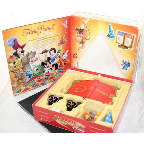 Trivial Pursuit Edición Disney Rojo piezas de Juego con Set Completo De Cuñas 