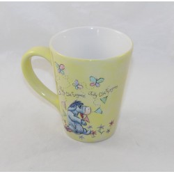 Mug embossed Bourriquet DISNEY STORE Exclusive Jolly Old Eeyore ceramic yellow