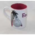 Mug embossed Bourriquet DISNEY STORE Exclusive Eeyore grey white ceramic pink