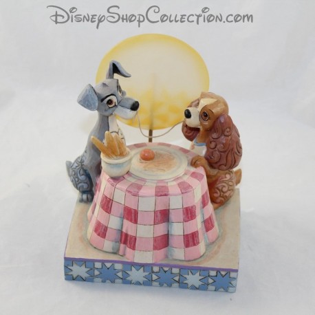 DISNEY TRADITIONS Dog Figure Jim Shore Beauty and the Tramp A Moonlit Romance 16 cm