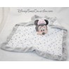 Doudou flat Minnie NICOTOY Disney grigio bianco lange 36 cm