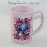 Mug embossed Bourriquet DISNEY STORE flowers pink cup 3D ceramic