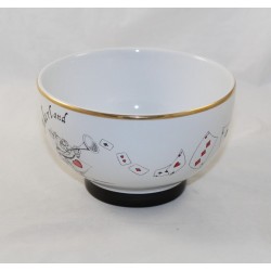 Alice bowl in Wonderland DISNEYLAND PARIS black black gold disney ceramic 14 cm