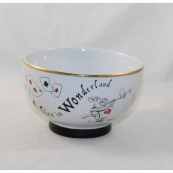 Alice bowl in Wonderland DISNEYLAND PARIS black black gold disney ceramic 14 cm