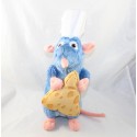 Peluche rat Remy DISNEY NICOTOY Ratatouille avec fromage bleu 38 cm