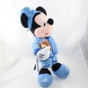 Peluche Mickey DISNEYLAND PARIS pyjama bleu ourson 40 cm