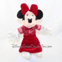 Peluche Minnie DISNEYLAND PARIS robe de soirée rouge Disney 27 cm
