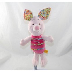 Cachorro de cerdo DISNEY BABY floreado abeja rosa mariquita 28 cm