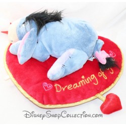 Asino Bourriquet DISNEY STORE St Valentine's Dreaming of you cuscino cuore 34 cm