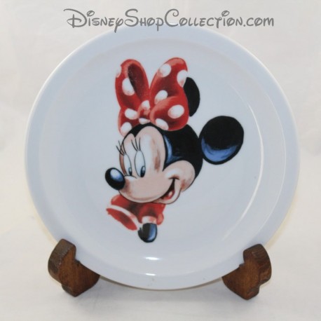 PIATTO IN CERAMICA DISNEYLAND PARIS Minnie Disegno topo Disney 21 cm