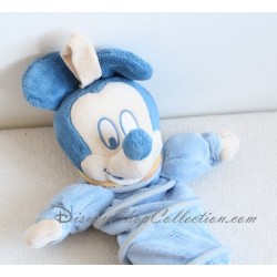 Doudou musical Mickey DISNEY BABY bleu corps en accordéon 25 cm