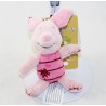 Schlüsselanhänger Plüsch schweinchen DISNEY NICOTOY rosa geflickt Genähte 14 cm