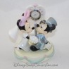 Figurine de collection Mickey et Minnie DISNEY Mariage horloge 12 cm