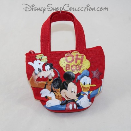 Porte monnaie mini sac enfant DISNEY Mickey, Donald et Dingo Oh Boy 9 cm