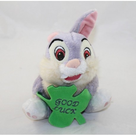 Peluche coniglio Thumper Disney Bambi trifoglio buona fortuna Disney 17 cm