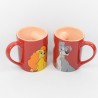 Mug Lady and Tramp DISNEY PARKS The Beauty and the Red Tramp Heart Lot of 2
