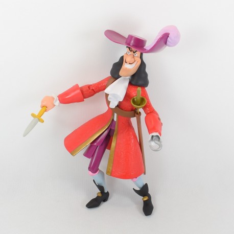 Große artikulierte Figur Kapitän Haken DISNEY Peter Pan Puppe 30 cm