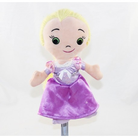 Plush doll Rapunzel DISNEYPARKS purple hair dress 23 cm