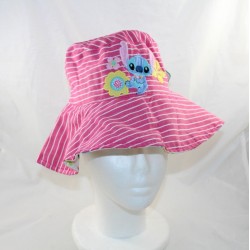 Chapeau de plage réversible Stitch DISNEY STORE Lilo & Stitch bébé rose