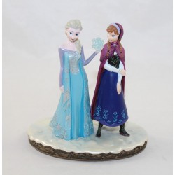 Figura de resina Elsa y Anna DISNEYLAND PARIS La Reina de las Nieves Estatuilla Frozen colección Disney 12 cm