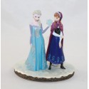 Resin figurine Elsa and Anna DISNEYLAND PARIS The Snow Queen Frozen statuette Disney collection 12 cm