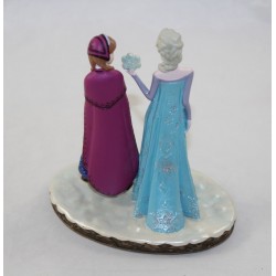 Resin figurine Elsa and Anna DISNEYLAND PARIS The Snow Queen Frozen statuette Disney collection 12 cm